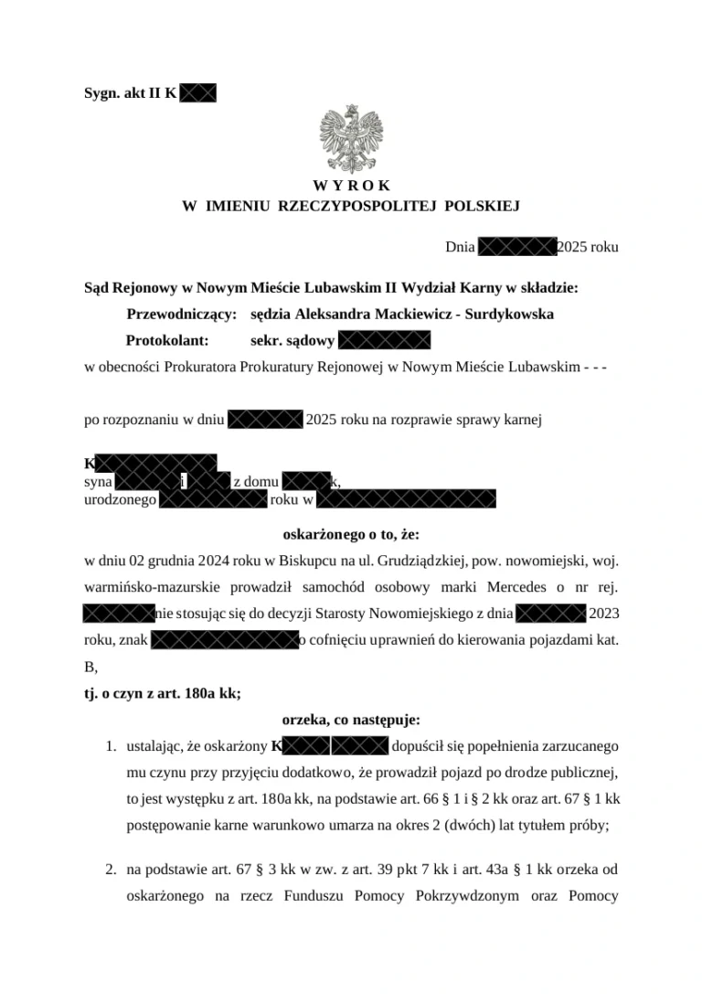 Umorzenie na okres 2 lat