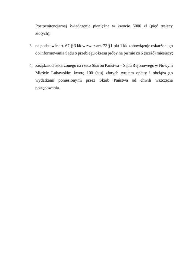 Umorzenie na okres 2 lat